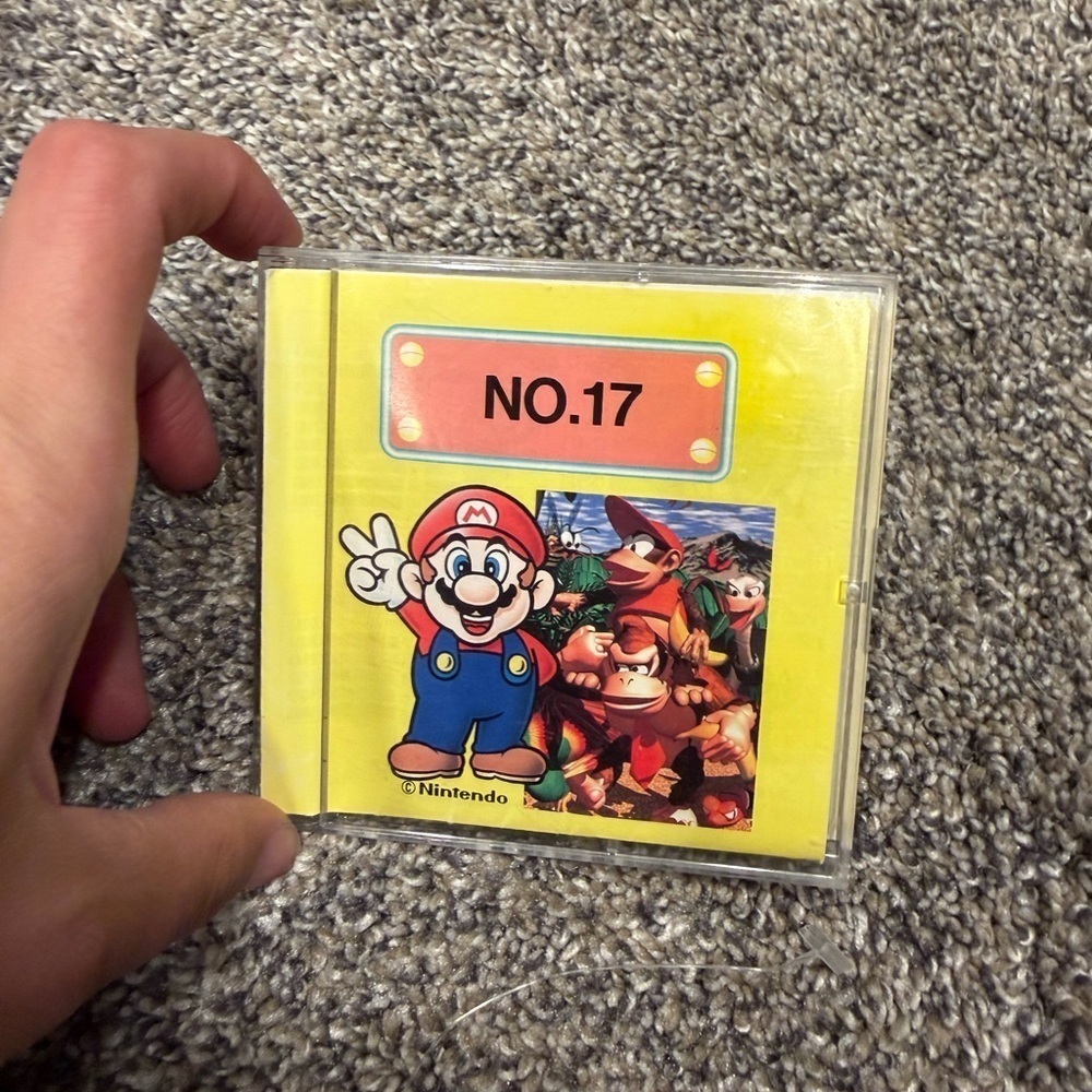 Brother Nintendo Super Mario donkey kongEmbroidery Design Card No.17 very rare